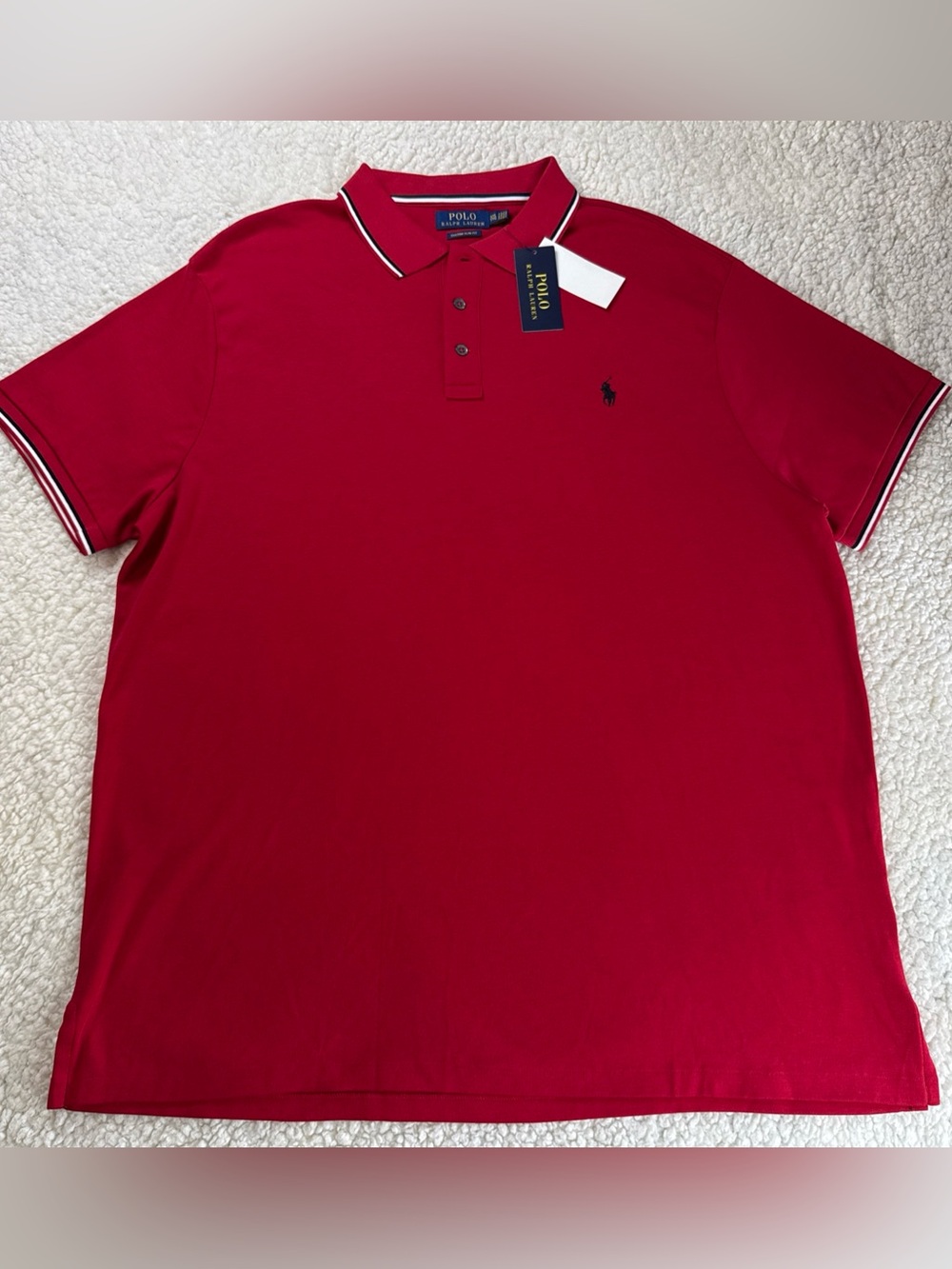 Polo by Ralph Lauren Red XXL Slim Fit Classic Polo Shirt NWT